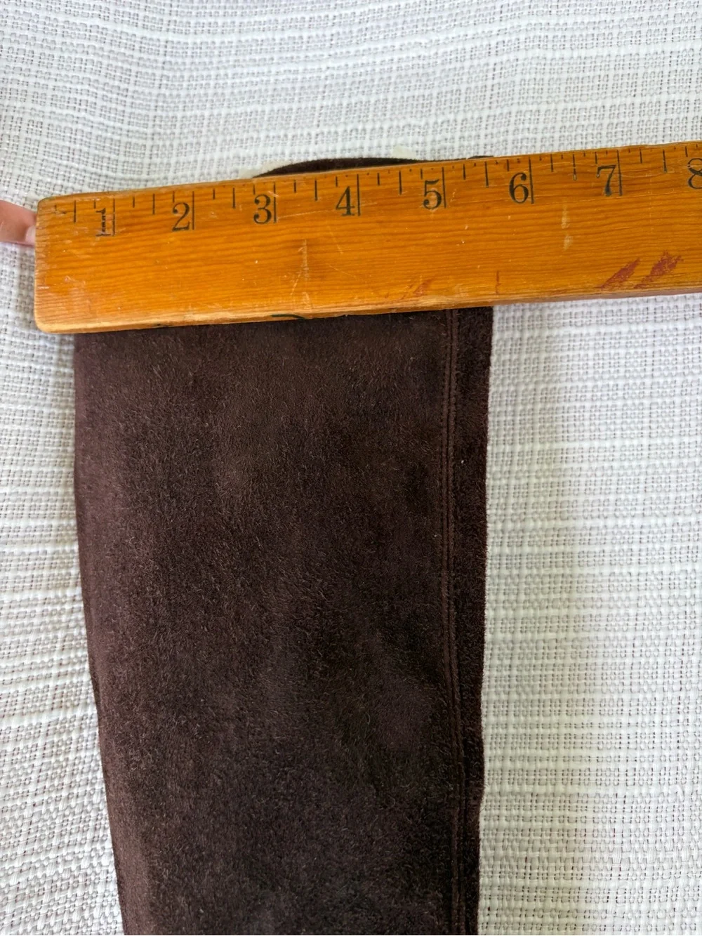 Stuart Weitzmen Women's Espresso/Dark Brown Suede Knee-High Heeled Boots Size 8